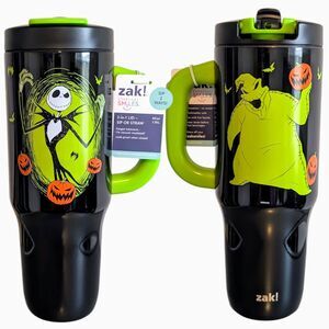 Zak Nightmare Before Christmas Jack Skellington Oogie Boogie 40 Oz 2in1 Tumbler